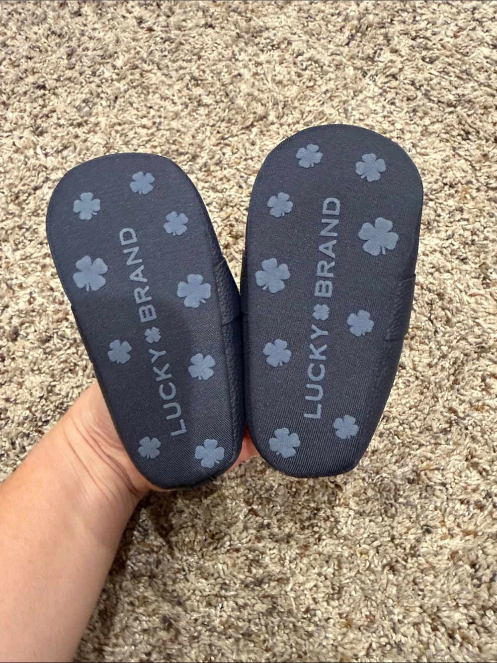 Lucky Brand Navy Baby Loafer Crib Shoes